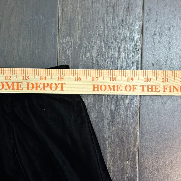 Vtg Talbots Maxi Skirt 14 Black Velvet Modest Goth Grunge Witch Vamp Alt 90s Y2K - Picture 13 of 14